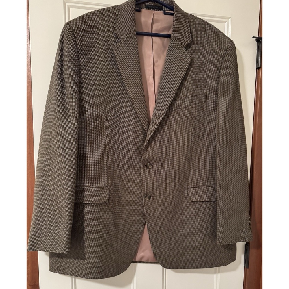 Ralph Lauren Polo Mens Blazer Jacket Sport Suit Coat 48L Gray Wool
